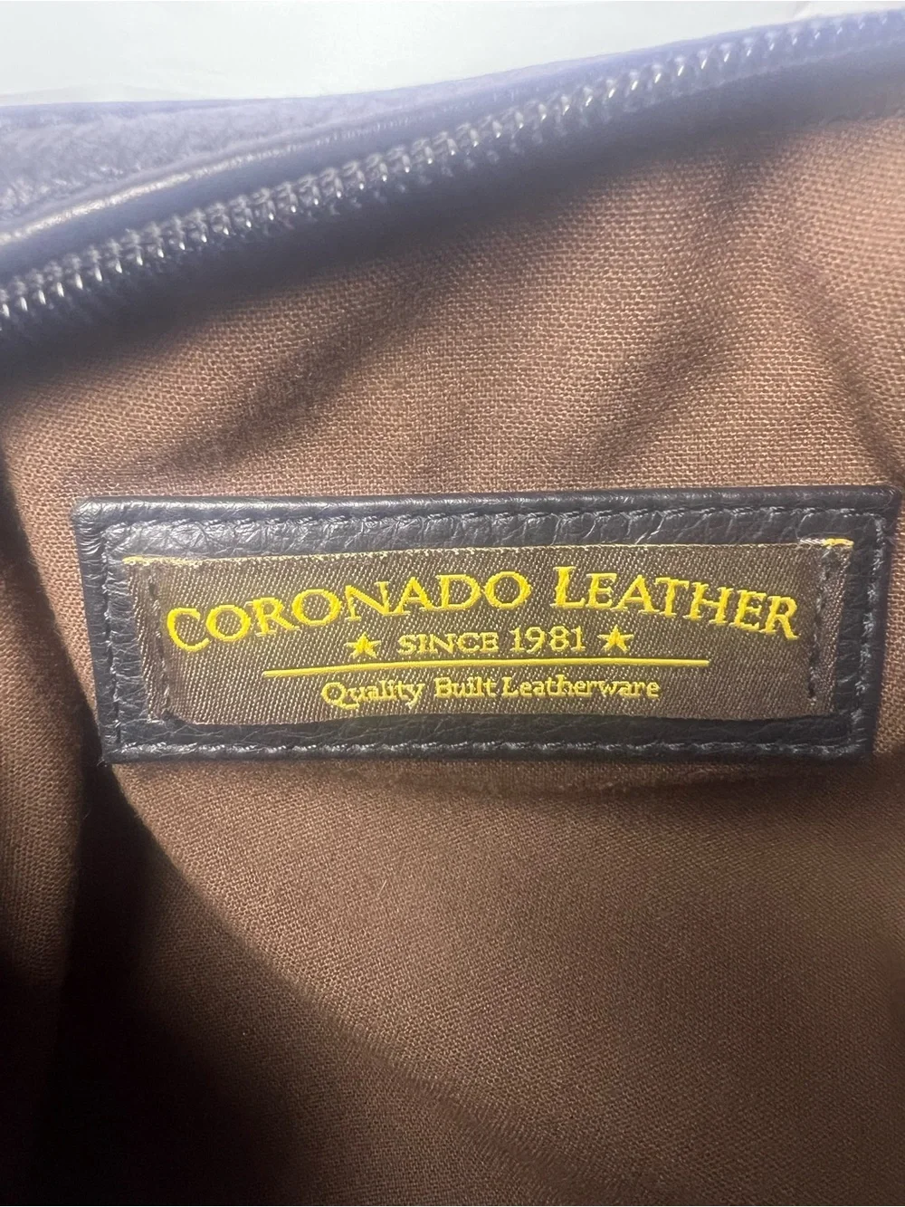 Coronado Leather Black Pebbled Hobo CCW Concealed Carry Shoulder Bag No Key